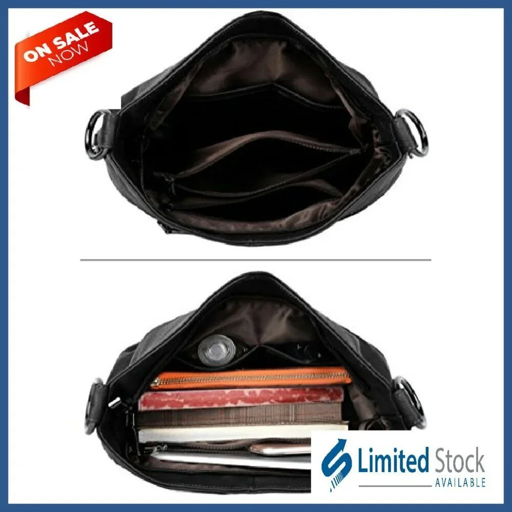 Genuine Leather Shoulder Hobo Bag Crossbody Purse Roomy Daily Essentials
